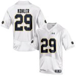 Notre Dame Fighting Irish Men's Sam Kohler #29 White Under Armour Authentic Stitched College NCAA Football Jersey EQU1899KN